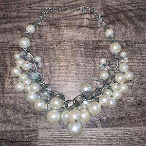Pearl Cluster Necklace